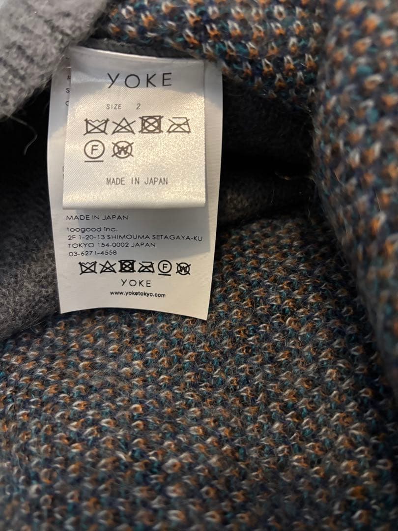 トップス YOKE STILL JACQUARD CARDIGAN