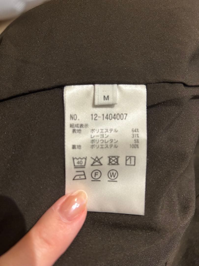 プラステ　ブラッシュドバックノーカラージャケット　パンツ　セットアップ
