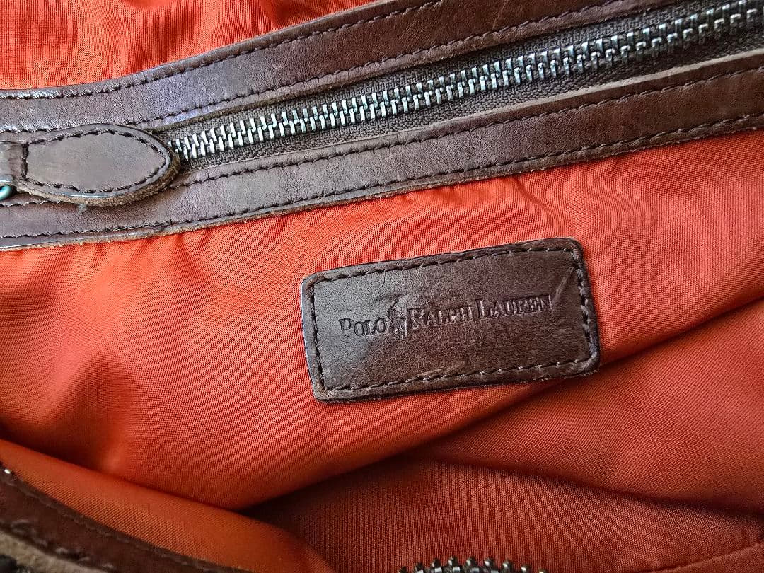 ポロラルフローレンバッグ POLO RALPH LAUREN ナイロン×レザー製