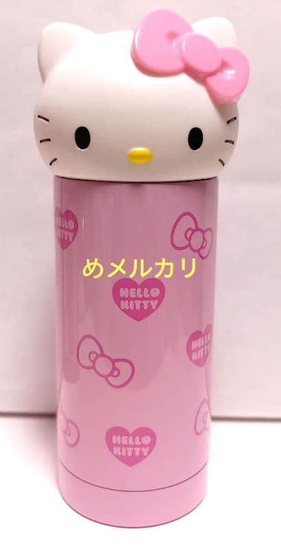 サンリオ ハローキティ フェイス型 ステンレスボトル ピンク