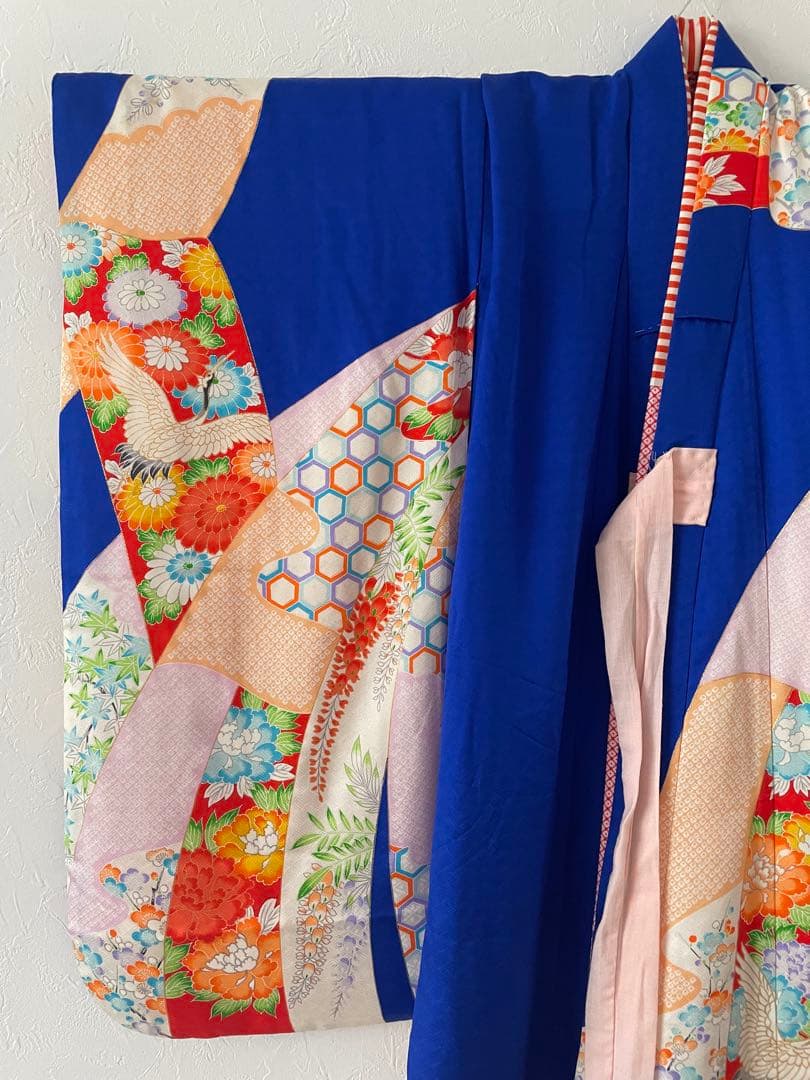 七五三　7歳　正絹お着物セット　作り帯