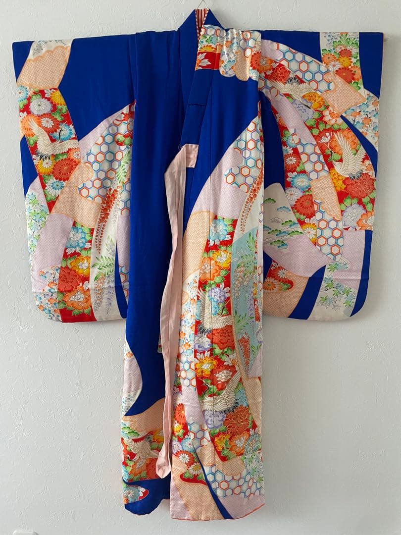 七五三　7歳　正絹お着物セット　作り帯