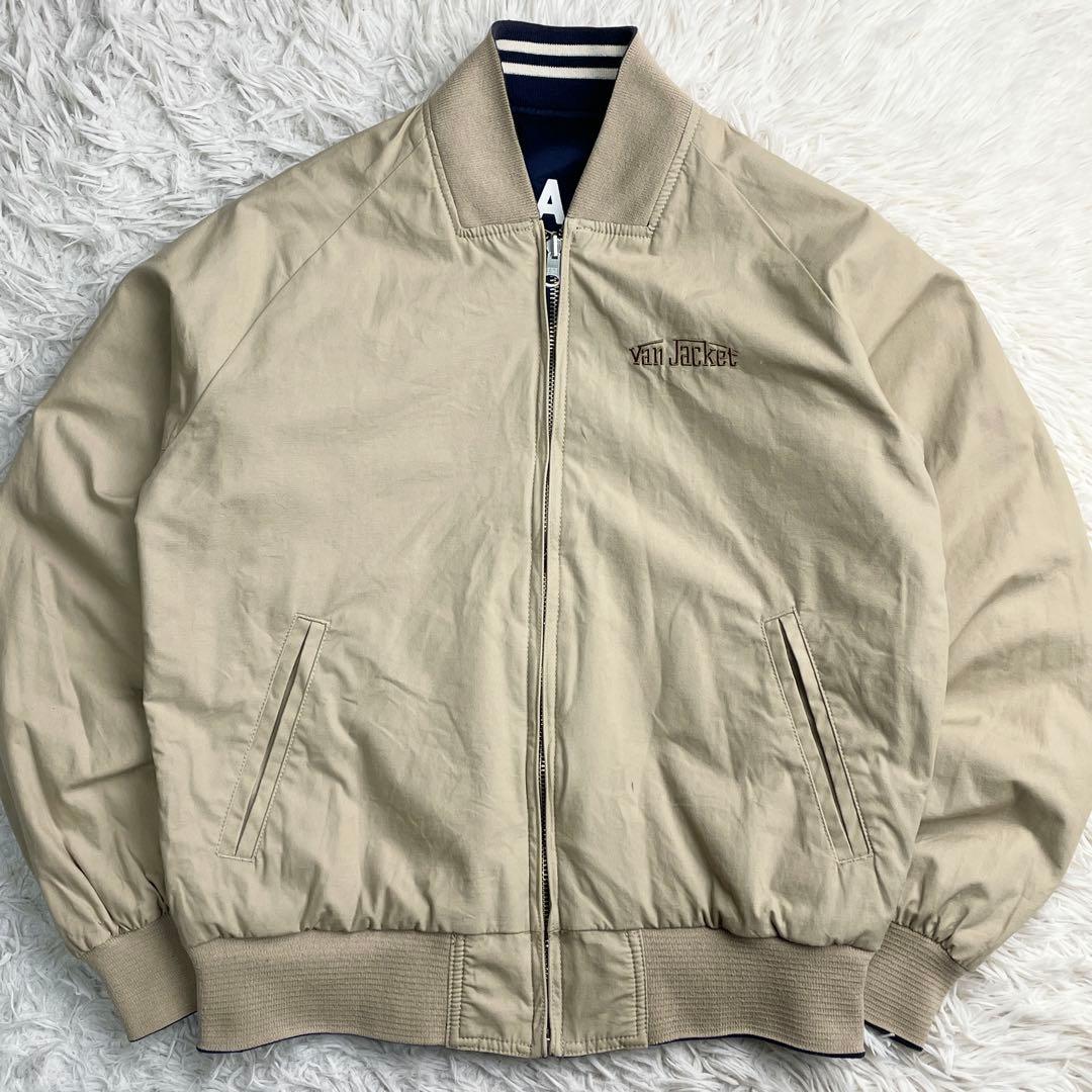 VAN JACKET 近年モデル リバーシブル スウィングトップ アーチロゴ 紺