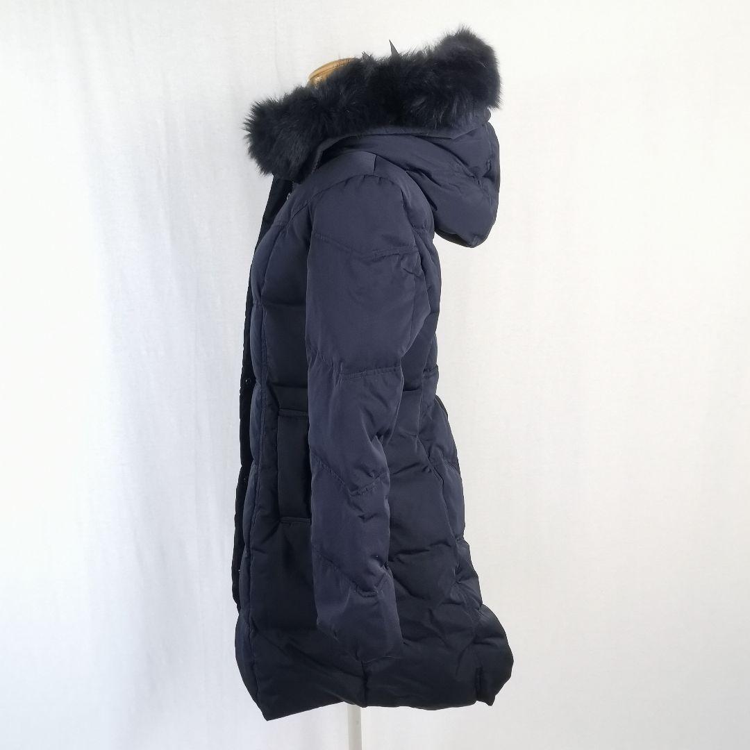 極美品 タグ付き フォックスファーバッスルスタイルダウンコート