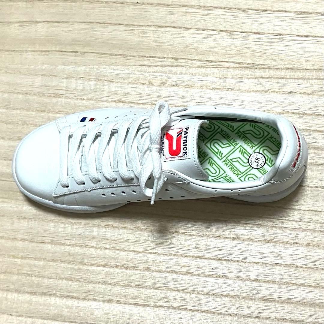 ほぼ新品 PATRICK ケベック QUEBEC WHT 日本製 ホワイト 24