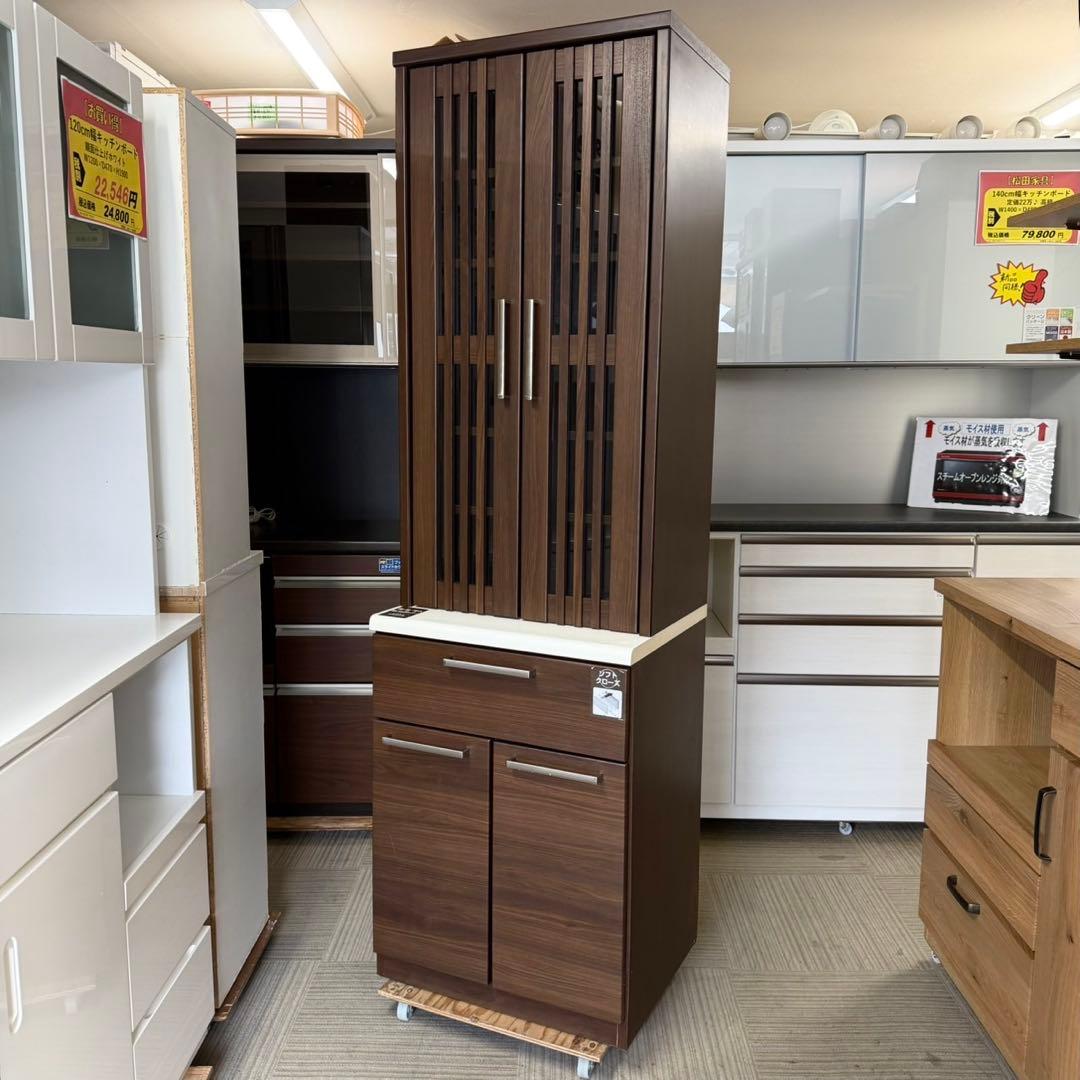 ニトリ 60cm幅カップボード 食器棚 キッチン収納家具