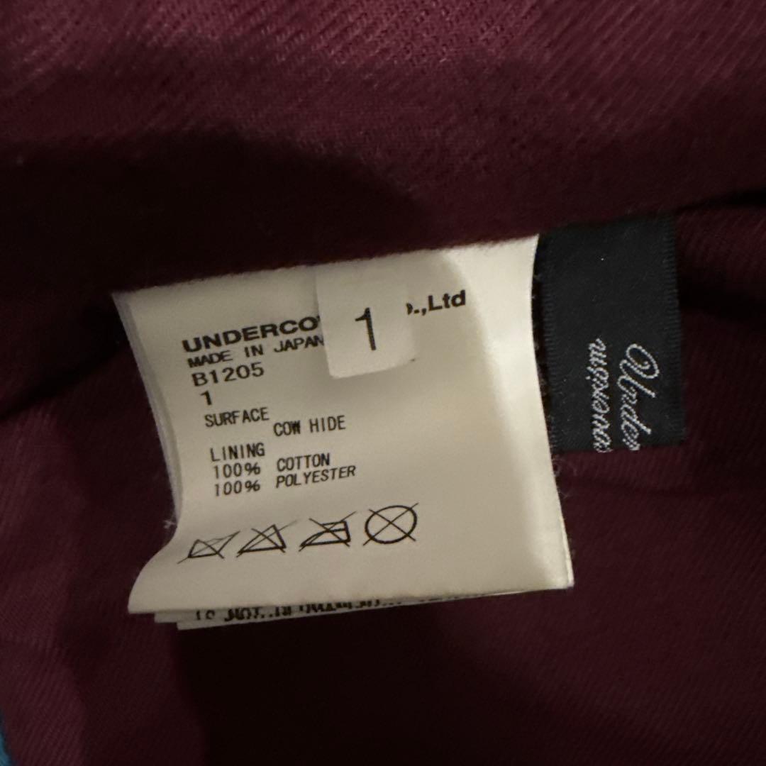 UNDERCOVER レザーライダースジャケット ターコイズ アンダーカバー