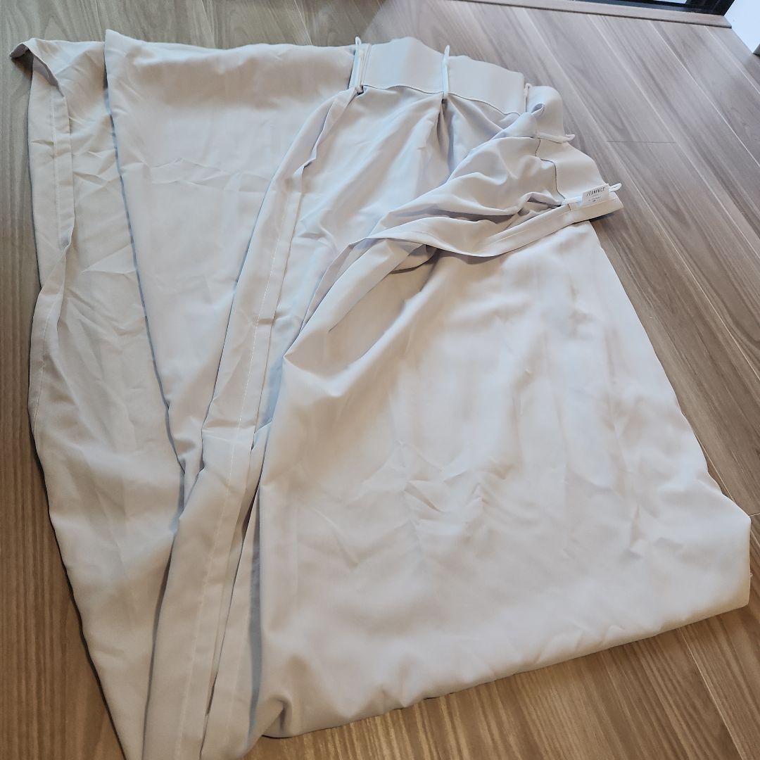 【美品】レースカーテン（グレー　日本製）