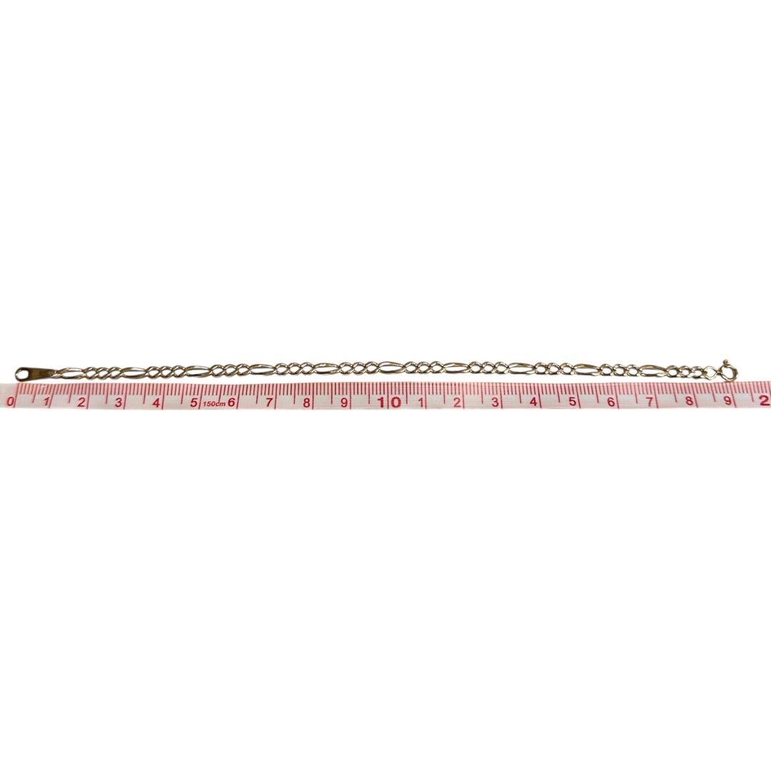 K18 18金 フィガロ ブレスレット 19cm