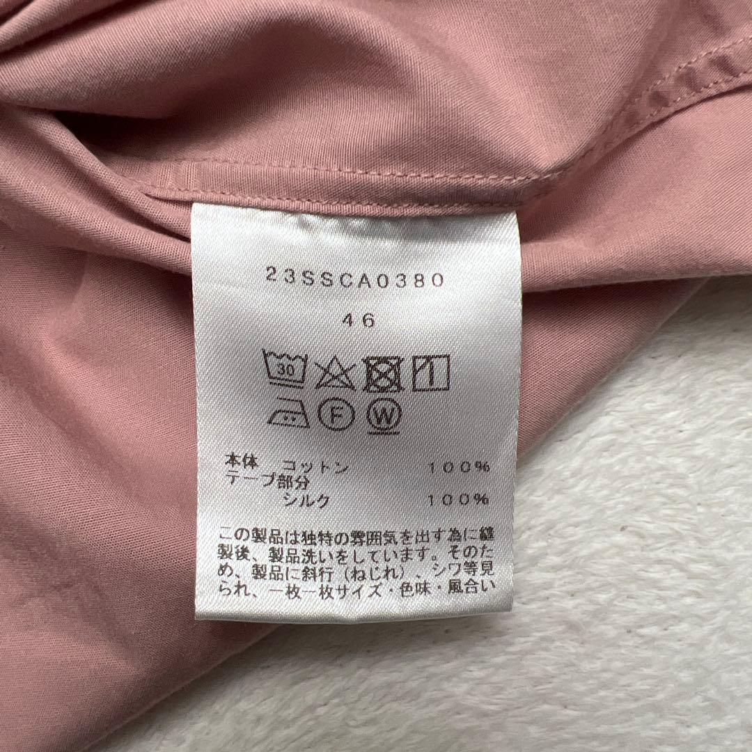 cantate カンタータ バンドカラーシャツ 23ss
