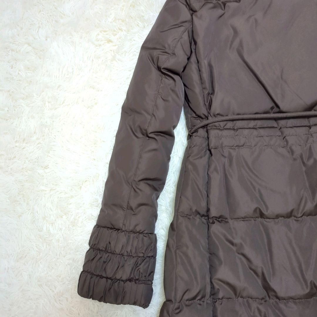 【美品　鑑定済】モンクレール　AMANDA　ロングダウン　サイズ1　ブラウン