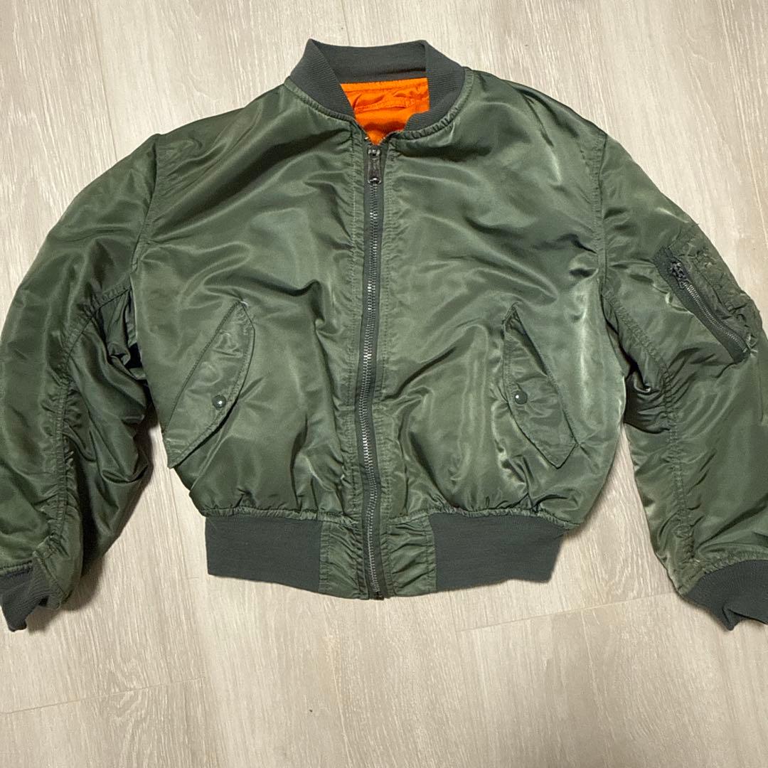 80s旧タグ ALPHA アルファ MA-1 フライトジャケット USA製 美品