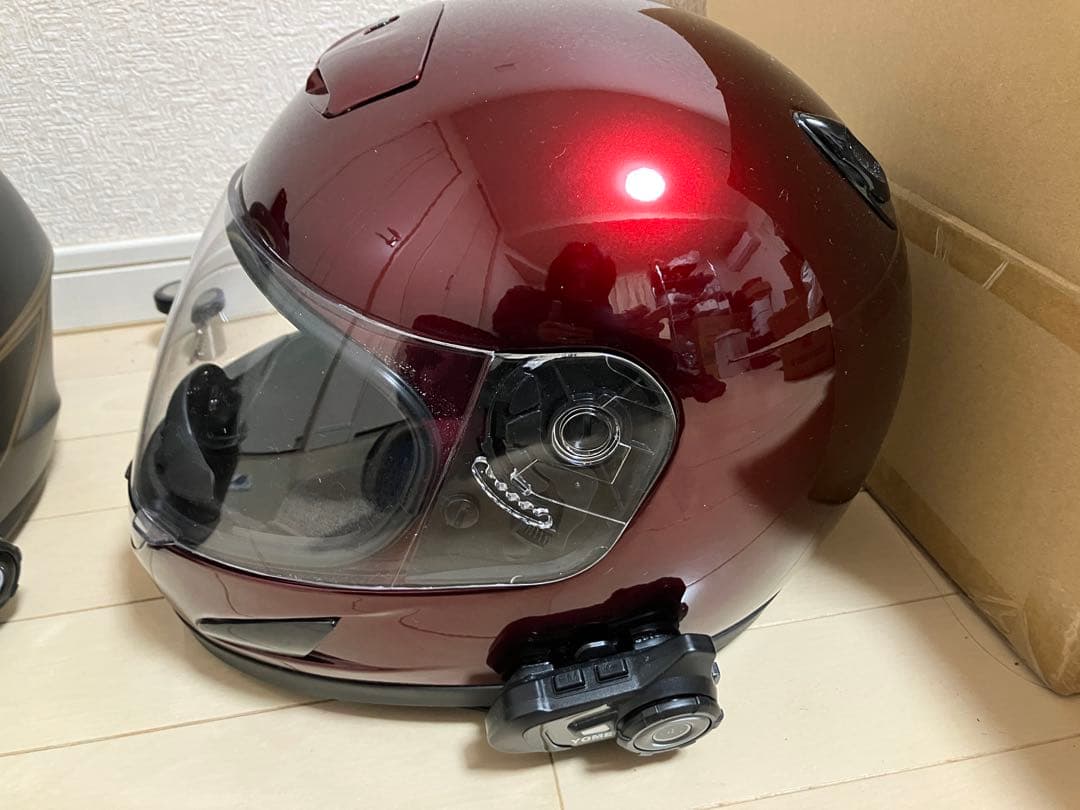 ヘルメット×2 プロテクター×1 インカム×2