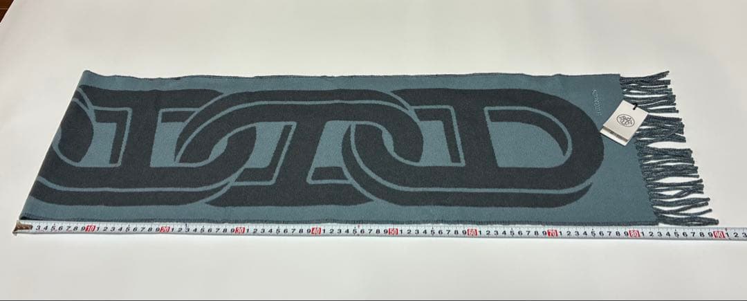 【新品未使用】HERMES カシミアマフラー 浅藍
