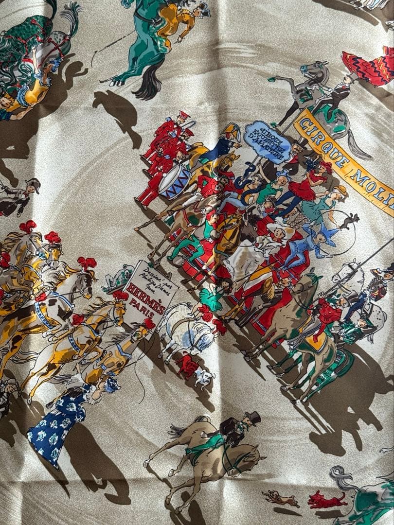 HERMES　エルメス　カレ90　CIRQUE MOLIER　モリエサーカス