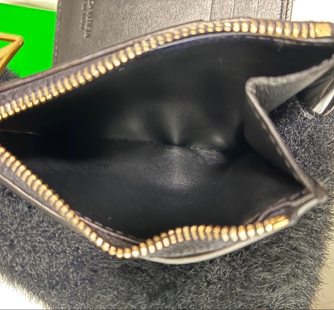 BOTTEGA VENETA ブラック カセット スモール 二つ折り財布