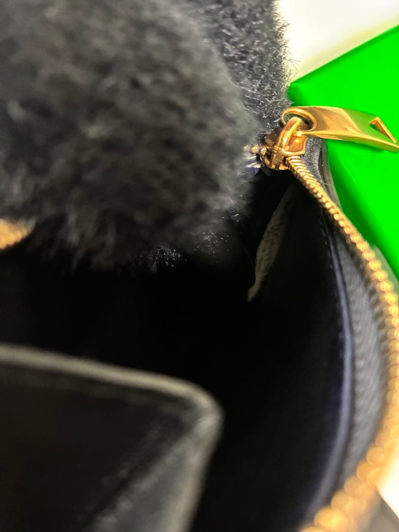 BOTTEGA VENETA ブラック カセット スモール 二つ折り財布