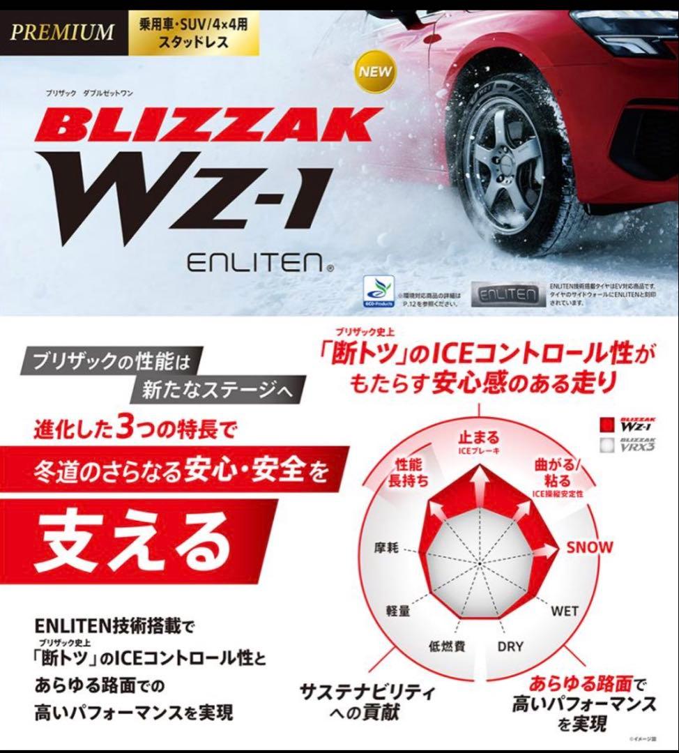 2025年製★新品★スタッドレスタイヤ★ブリザック WZ-1★195/80R15