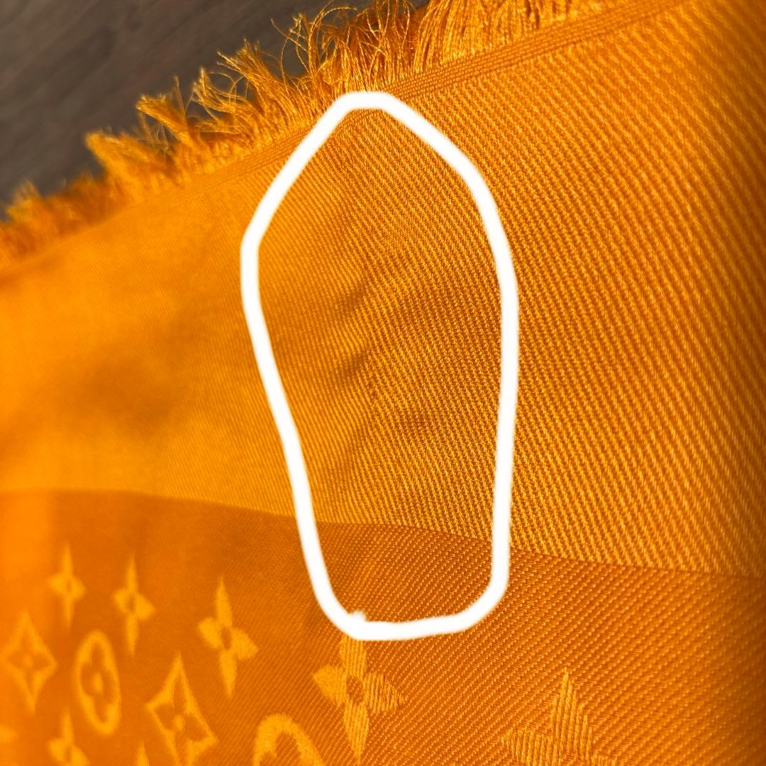 LOUIS VUITTON 大判スカール　オレンジ　美品　箱入り
