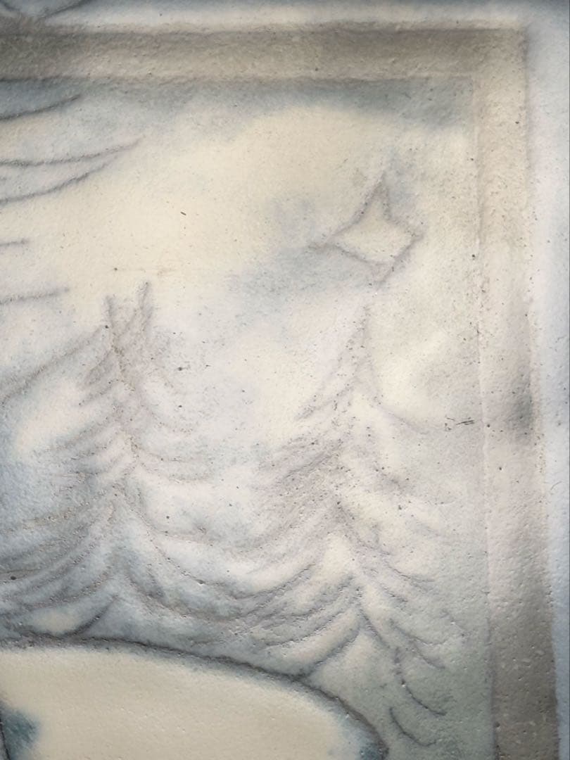 ARABIA ヘルヤ \"Sininen Onnentalo\" 特大陶板画