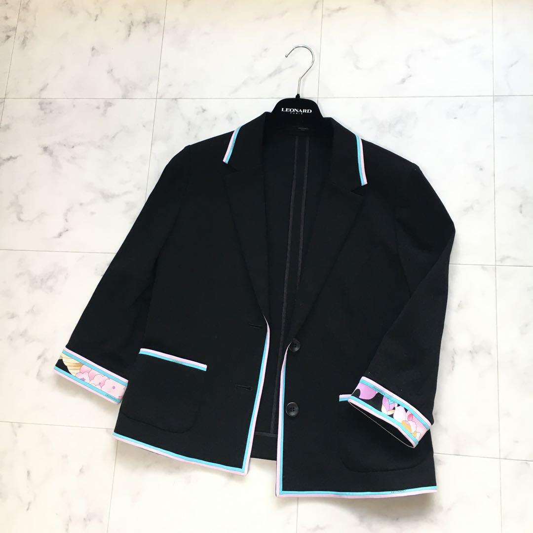 美品　LEONARD レオナール コットンブレンド　ジャケット