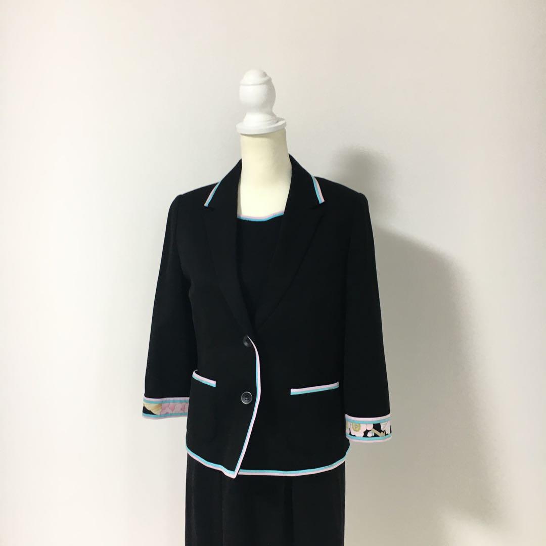 美品　LEONARD レオナール コットンブレンド　ジャケット