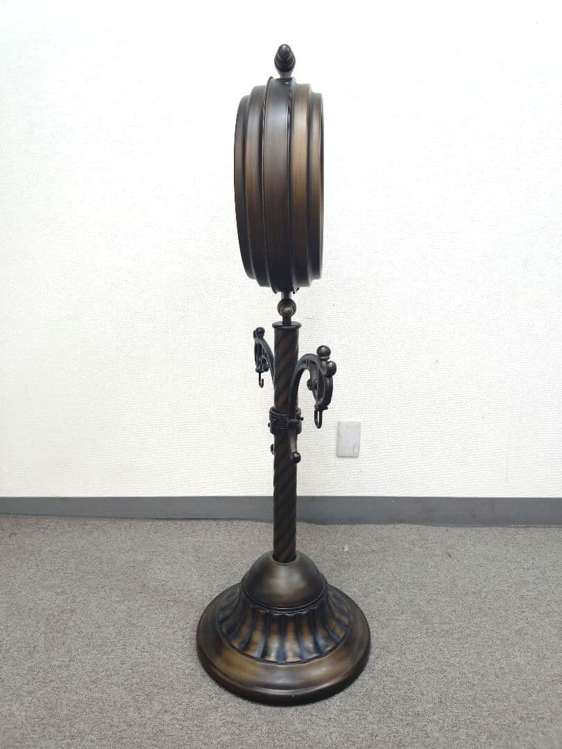 希少 ダブルフェイス 時計 スタンド型 ステーション クロック 温度計付き