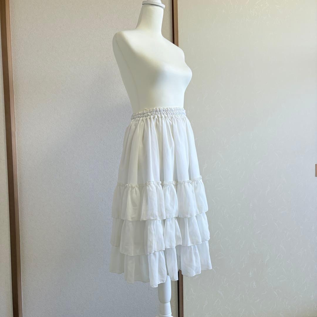 ATELIER-PIERROT アマリリス ペチコート ホワイト フリル