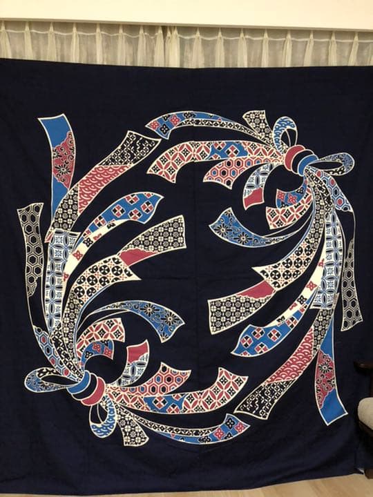 一反風呂敷　熨斗目模様