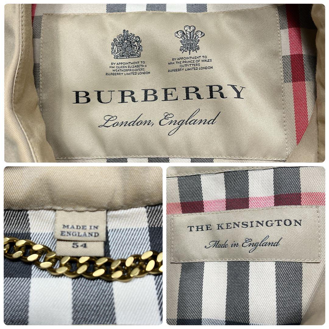 極美品/現行タグ✨バーバリー ケンジントン トレンチコート メガチェック ベルト