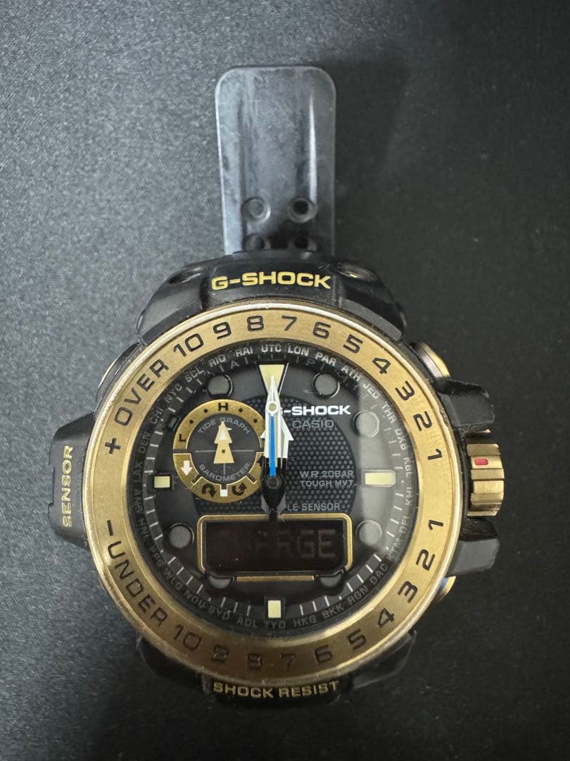 カシオ G-SHOCK ガルフマスター GWN-1000GB 電波ソーラー 金