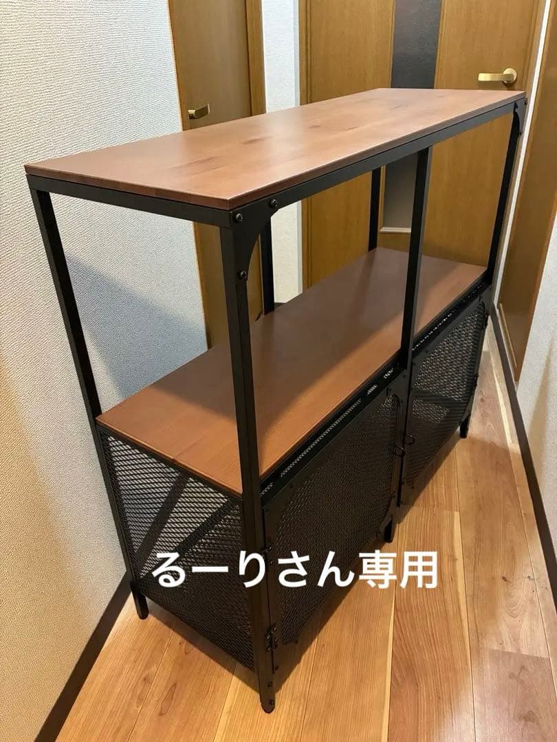 IKEA FJÄLLBO フィエルボ シェルフユニット, ブラック 100×95