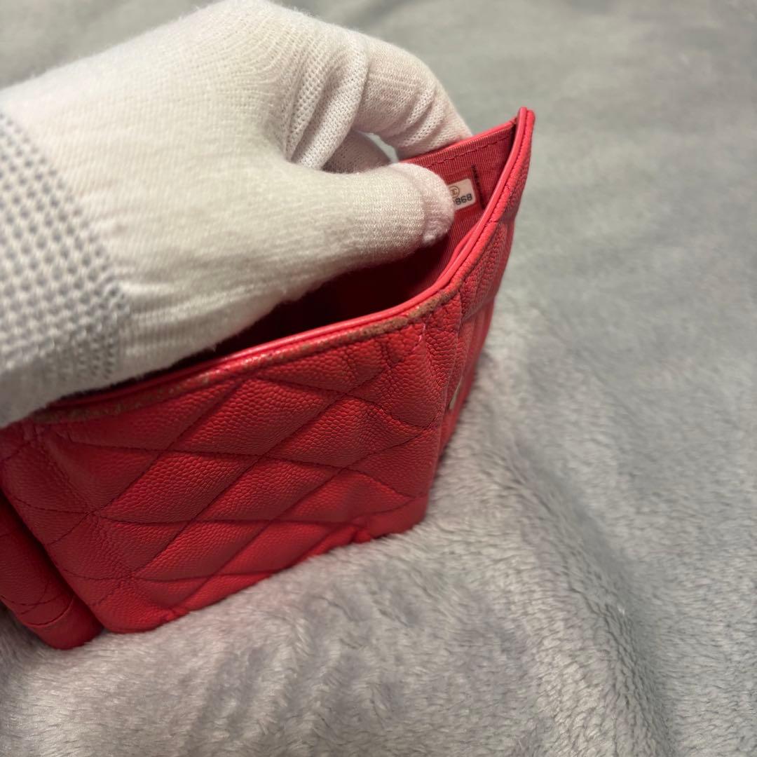 CHANEL ミニウォレット 三つ折り財布　マドモアゼル ピンク