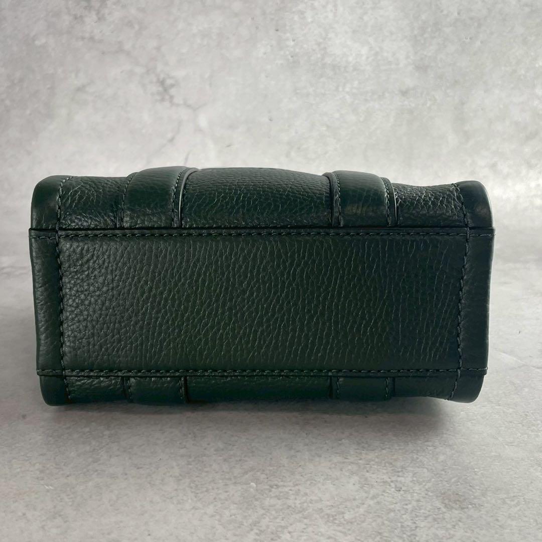 ✨稀少✨極美品✨マークジェイコブス　ザ トートバッグ　ミニ　2way レザー　緑