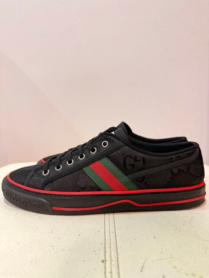 美品 本物格安 GUCCI グッチ メンズ スニーカー GG