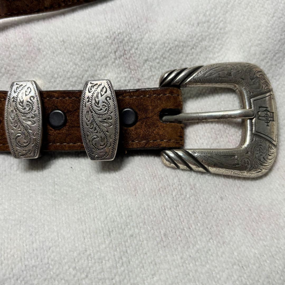 Lucchese ルケーシー　本革ベルト　ウエスタン　105cm 34インチ