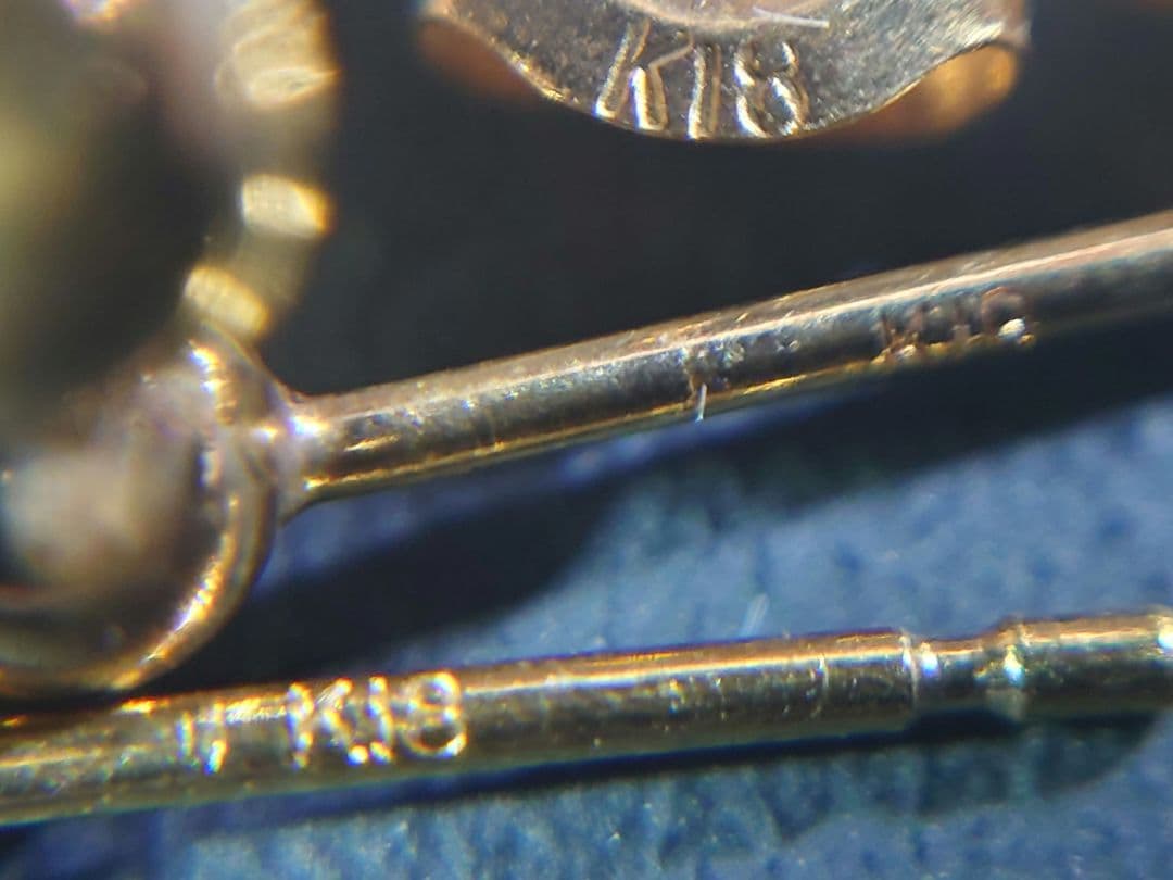 春様【新品未使用】K18 ピアス ムーンストーン 18金アクセサリー ゴールド