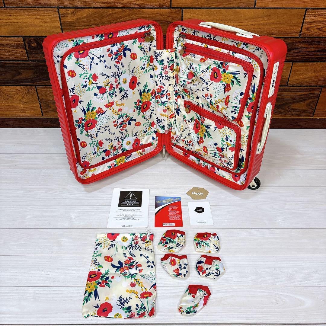 美品♪ エース ace HaNT ハント マイン スーツケース アネモネレッド