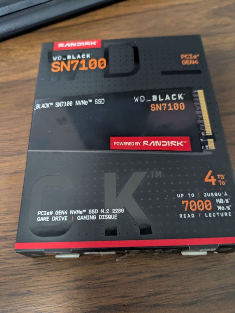 内蔵型SSD WD_BLACK SN7100 4TB SSD M.2 2280
