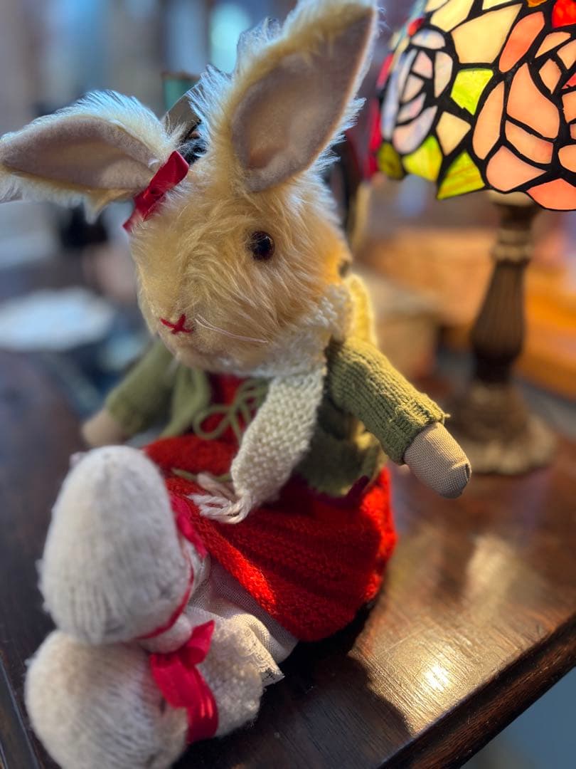 アンティークうさぎぬいぐるみ