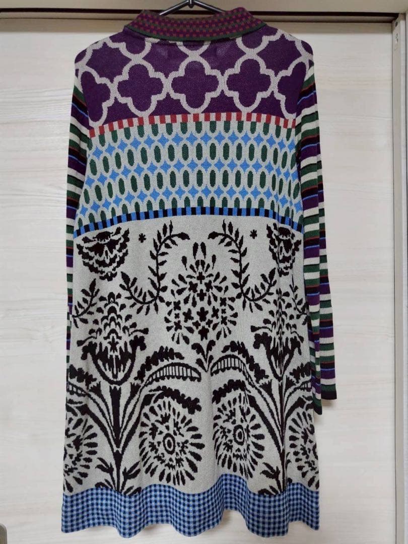 2601アルベロ◆アートプリント ニット 長袖 マルチカラー