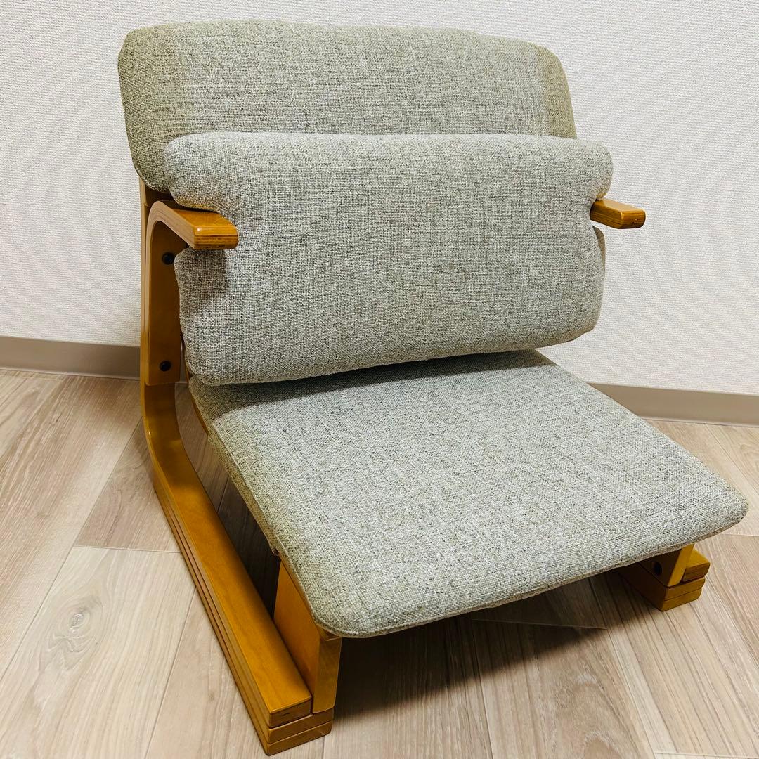 【美品】 通販生活 楽座椅子 カタログハウス　座椅子 クッション