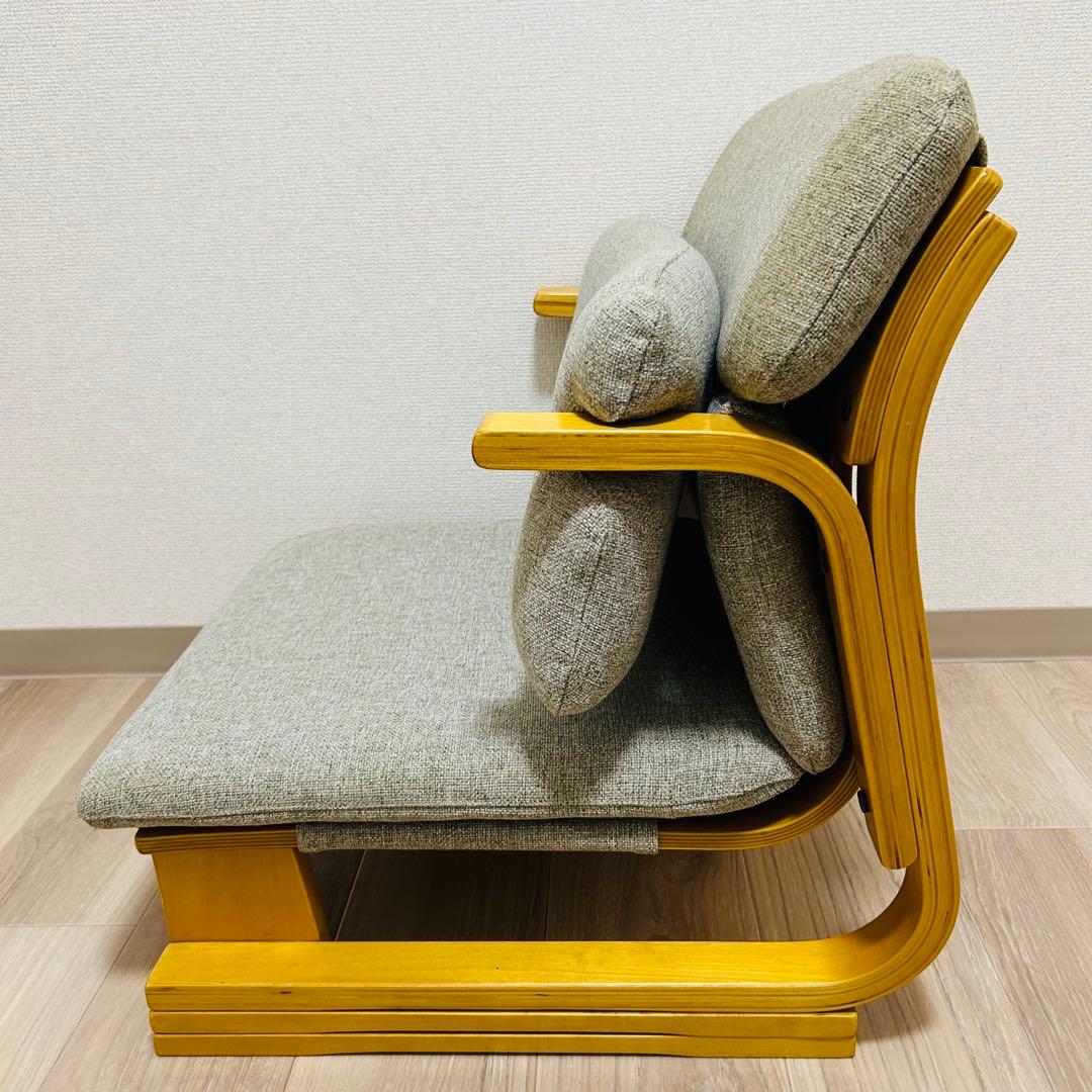【美品】 通販生活 楽座椅子 カタログハウス　座椅子 クッション