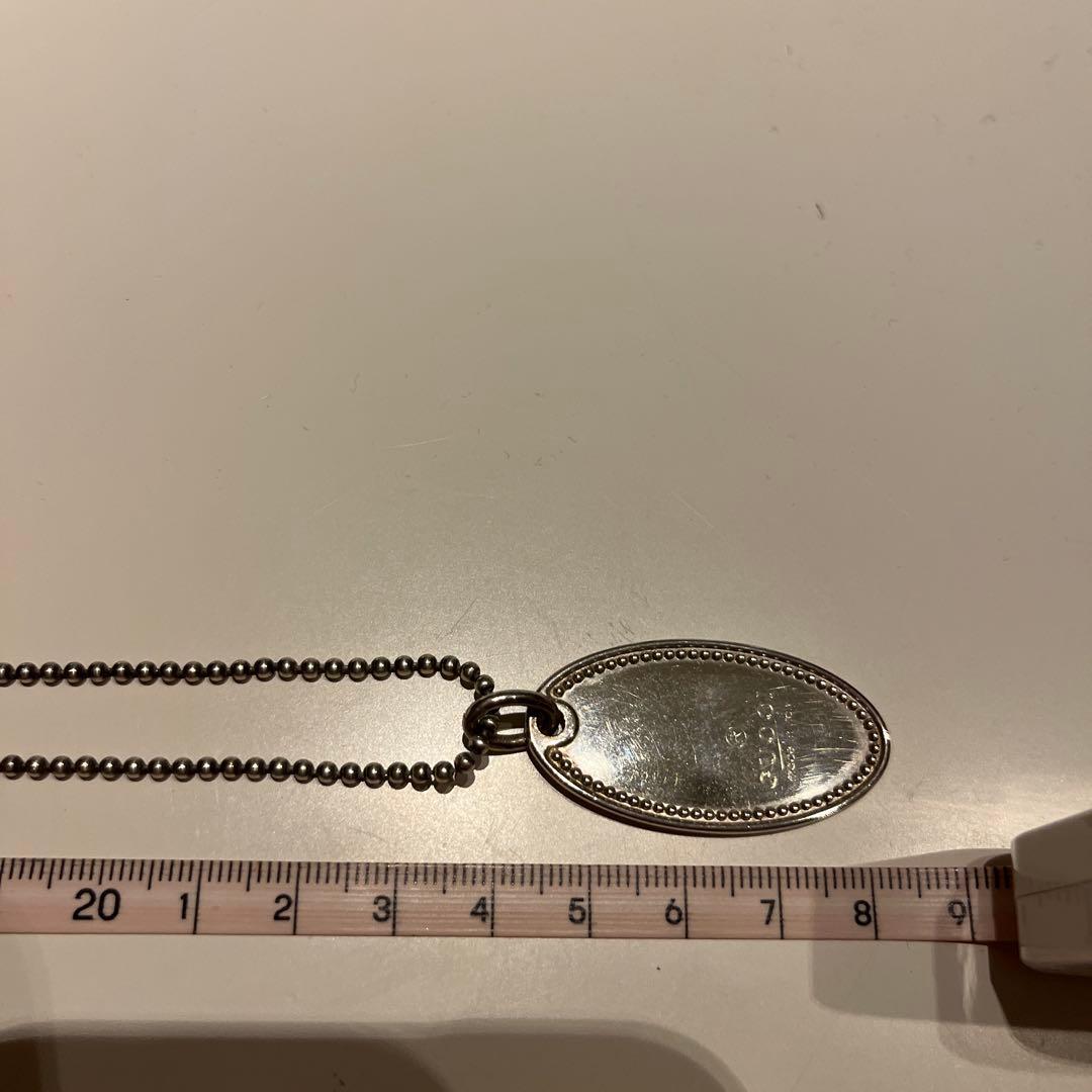 GUCCI グッチ シルバー オーバル ペンダント ネックレス