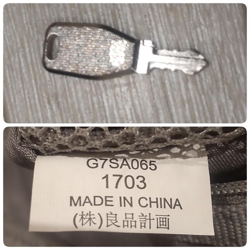 ★美品★ 無印良品 スーツケース 19L ストッパー付 ネイビー 機内持ち込み可