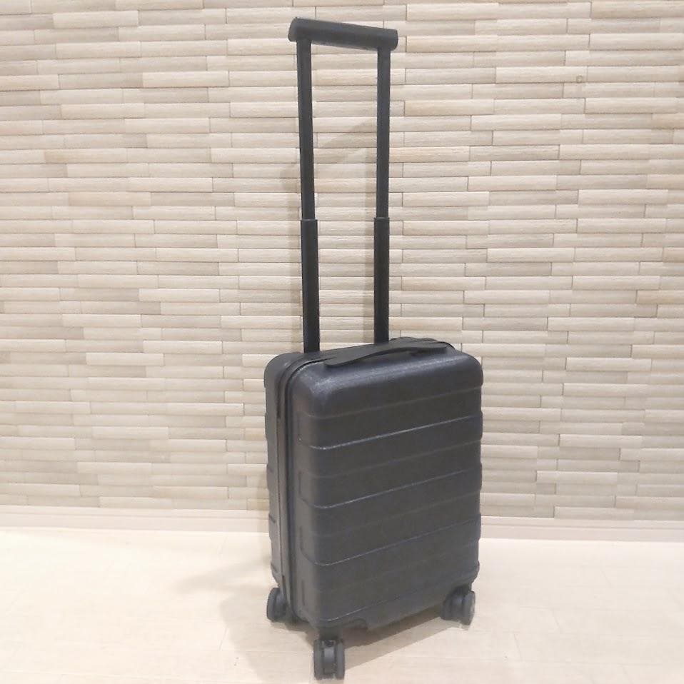 ★美品★ 無印良品 スーツケース 19L ストッパー付 ネイビー 機内持ち込み可