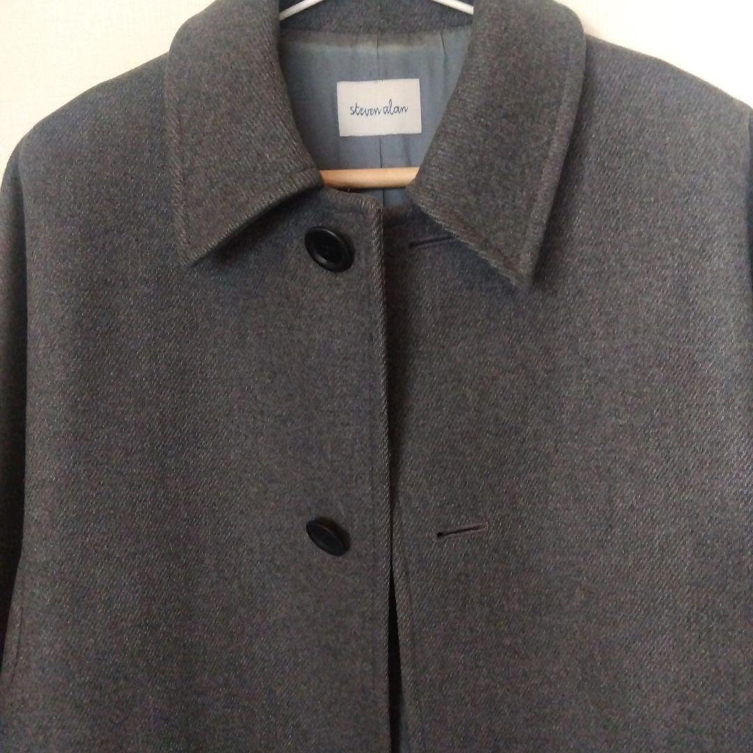 steven alan ステンカラーコート　バルマカンコート S グレー