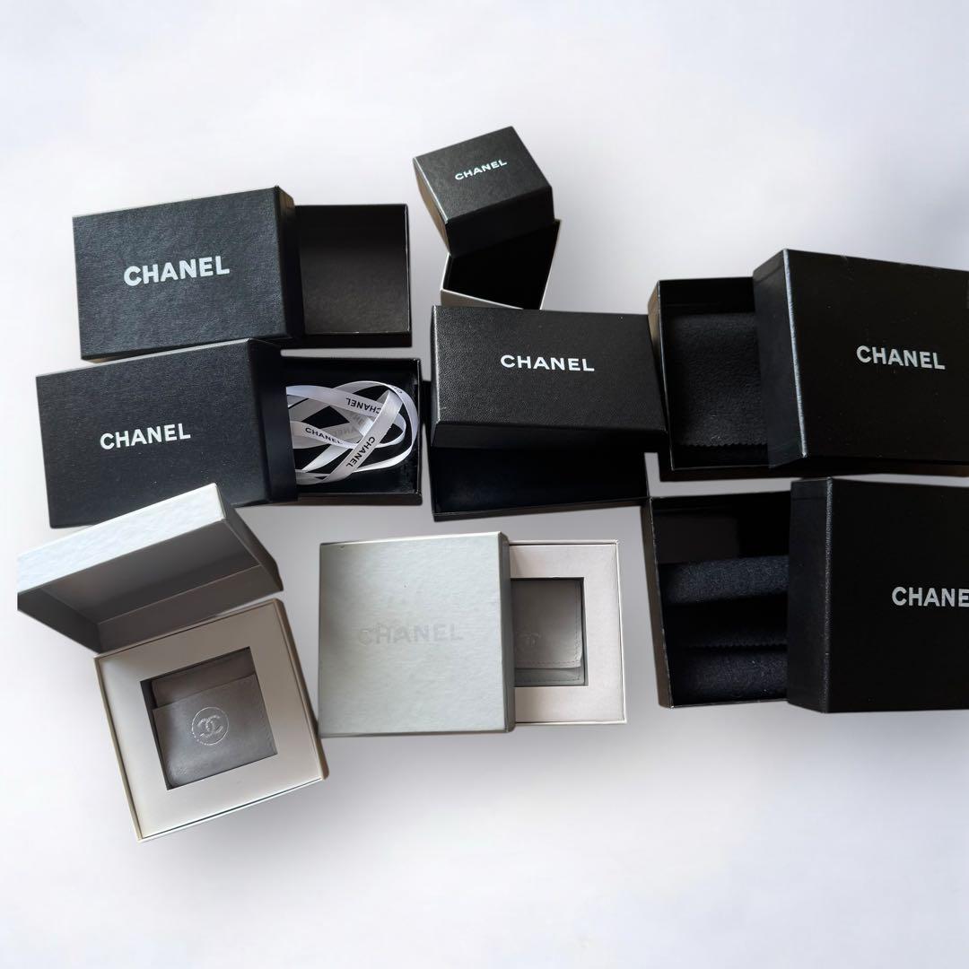 CHANEL シャネル ギフトボックスセット 複数サイズ ブラック グレー