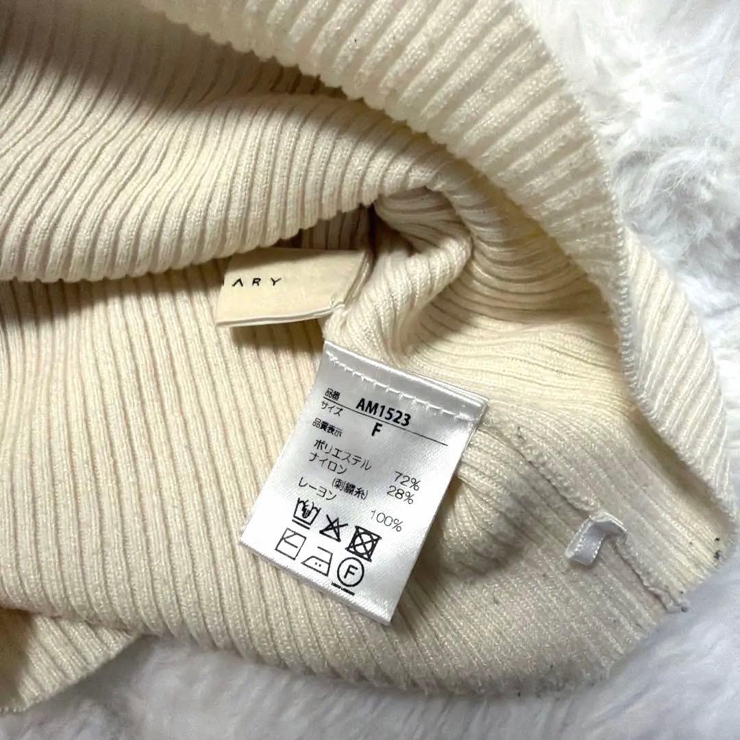 ア*様 ANDMARY Mary turtle knit tops ivory