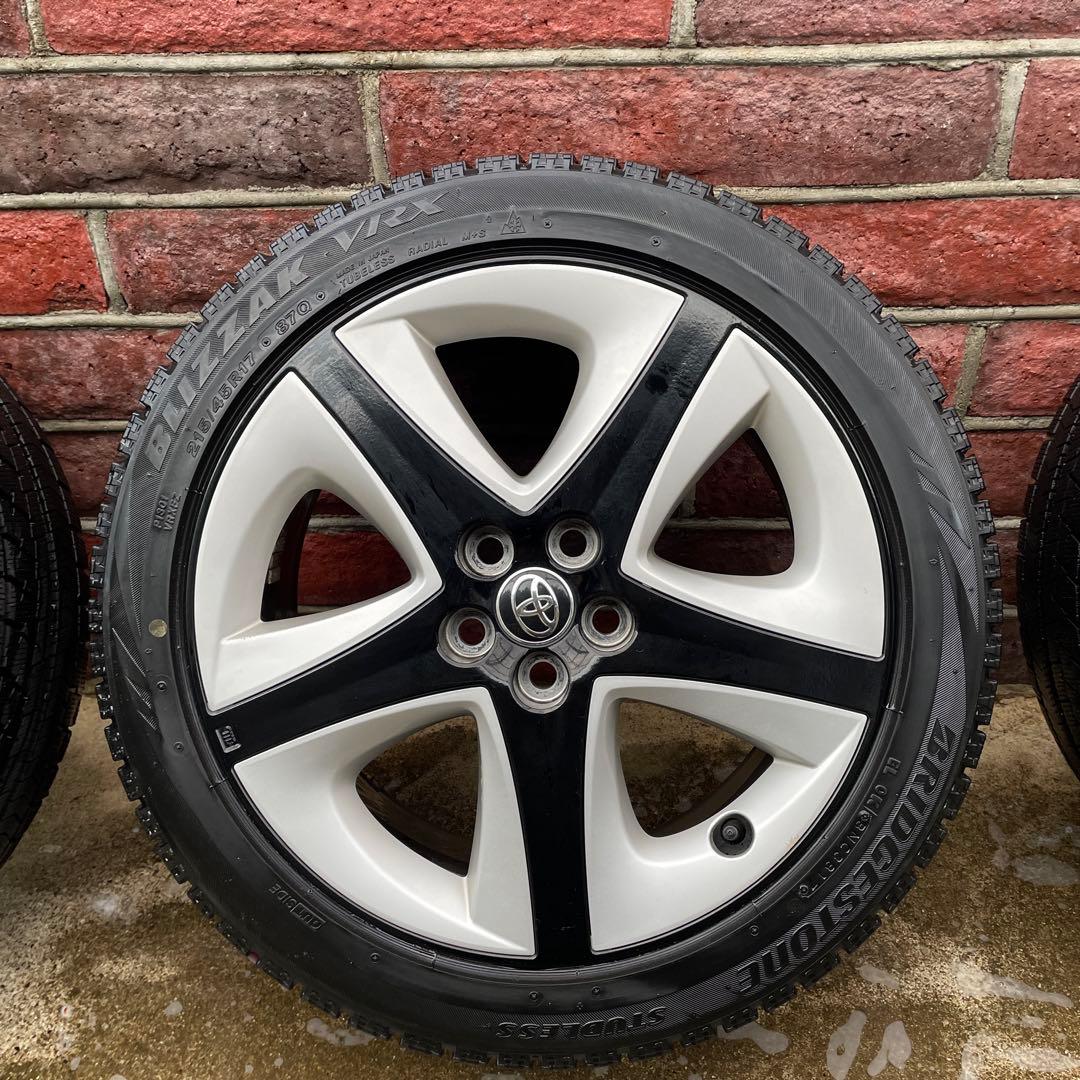 プリウス50純正ホイール17インチ スタッドレスVRX215-45-17